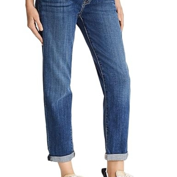 7 For All Mankind Denim - 7 For All Mankind Josefina Squiggle Straight Leg Jeans Size 26